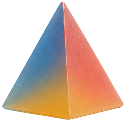 Card pyramid (matte)