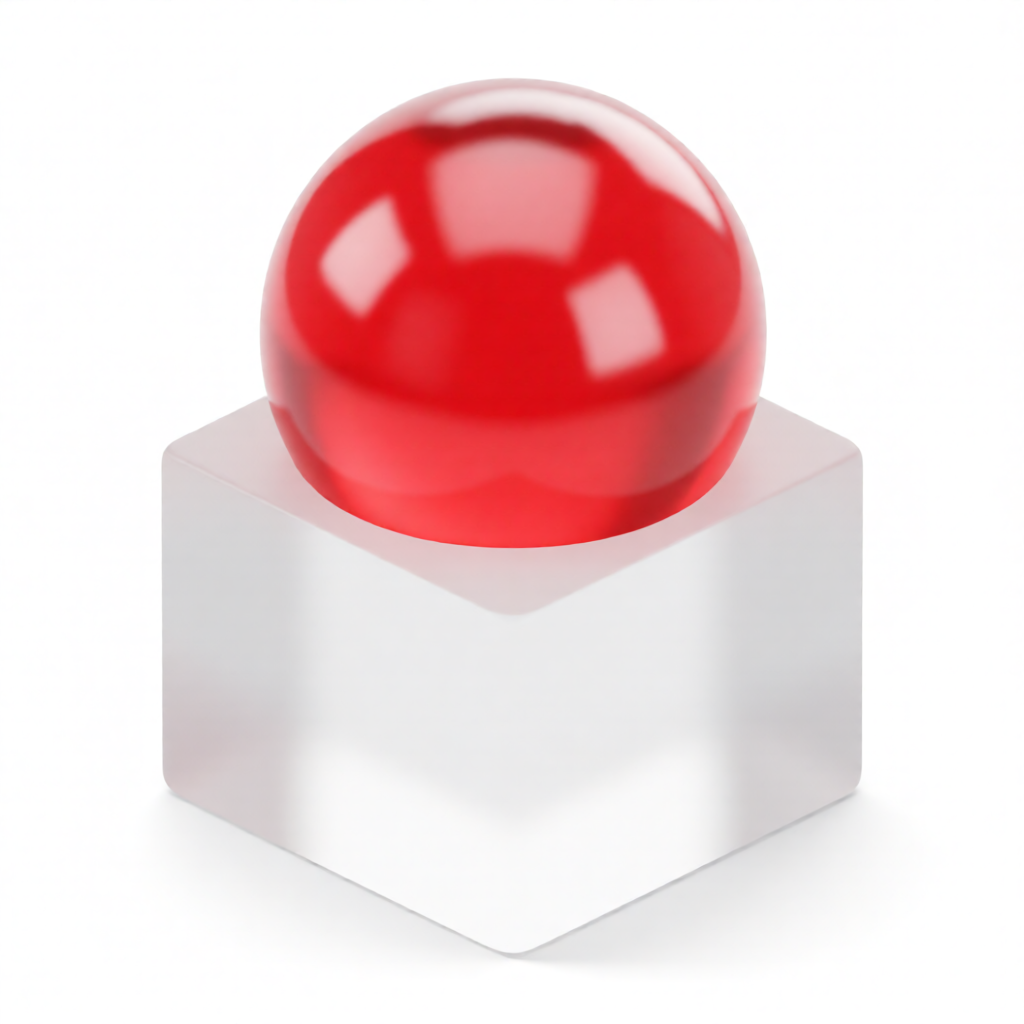 Sphere on cube